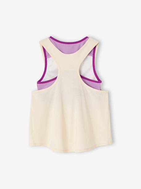 Lot débardeur + brassière sport fille écru 2 - vertbaudet enfant 