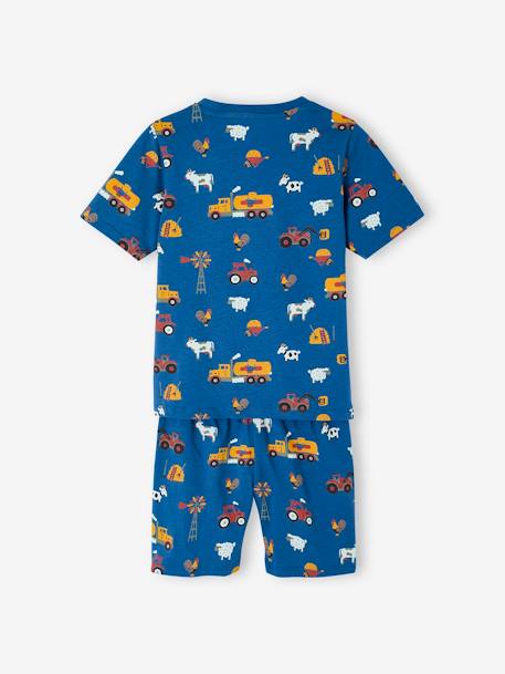 Lot 2 pyjashorts garçon À la ferme bleu roi 9 - vertbaudet enfant 