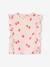 T-shirt à volants motifs fraises fille rose pâle 2 - vertbaudet enfant 