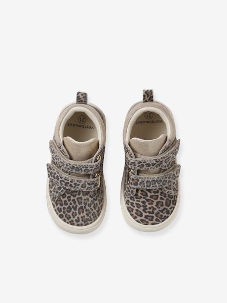 Chaussures premiers pas bébé velcro beige imprimé+bleu imprimé+bois de rose+bronze+lot rose+mauve+or+rose+rose imprimé+rose poudré+turquoise+vert imprimé 6 - vertbaudet enfant 