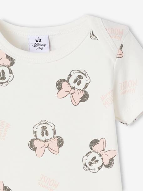 Lot de 2 bodies bébé Disney Minnie manches courtes rose 7 - vertbaudet enfant 