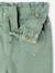 Pantalon paperbag fille poches coeur rose poudré+vert sauge 10 - vertbaudet enfant 