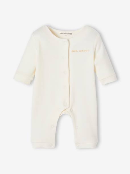 Ensemble naissance 4 pièces bébé spécial prématuré coffret cadeau écru 2 - vertbaudet enfant 