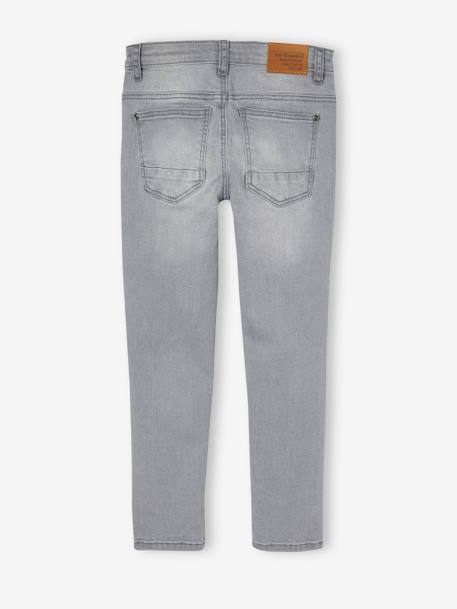 Jean garçon slim morphologique MEDIUM denim black+DENIM BRUT+denim gris+DENIM GRIS FONCE+double stone+STONE 16 - vertbaudet enfant 