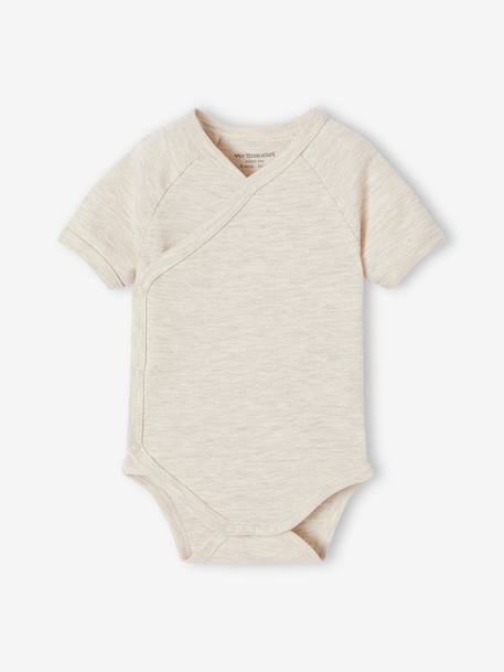 Lot de 5 bodies bébé manches courtes Montgolfière écru 6 - vertbaudet enfant 