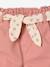 Short bébé fille paperbag avec ceinture imprimée rose+vert de gris 3 - vertbaudet enfant 