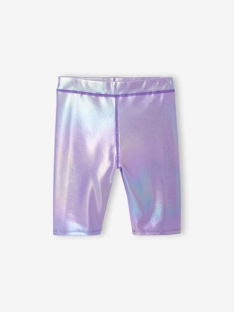 Ensemble sport tee-shirt + cycliste irisé fille lilas 7 - vertbaudet enfant 