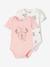 Lot de 2 bodies bébé Disney Minnie manches courtes rose 1 - vertbaudet enfant 