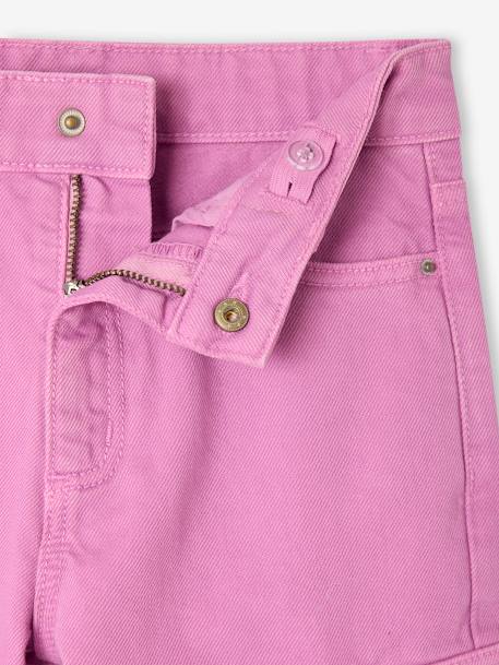 Pantalon cargo large fille violet 3 - vertbaudet enfant 