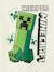 Tee-shirt Minecraft Creeper écru 3 - vertbaudet enfant 