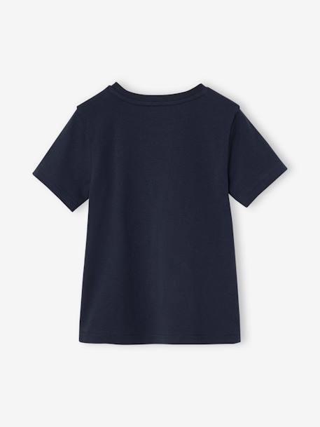Tee-shirt garçon motif à sequins réversibles blanc+bleu nuit+bleu océan+écru+vert d'eau 9 - vertbaudet enfant 