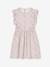 Robe fille en seersucker manches volantées blanc imprimé+carreaux rouge+vanille+vert sauge 11 - vertbaudet enfant 