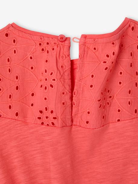 Robe détails en broderie anglaise fille bleu pâle+corail+lilas+mauve+vert sauge 9 - vertbaudet enfant 