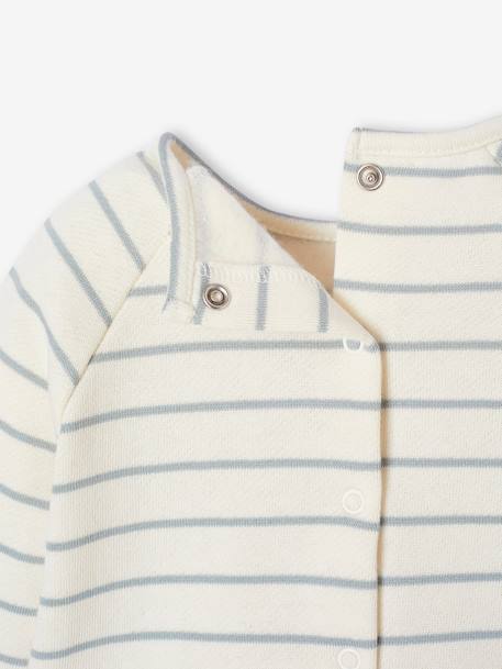 Ensemble bébé sweat et pantalon BEIGE CLAIR RAYE+rose pâle 7 - vertbaudet enfant 