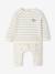 Ensemble bébé sweat et pantalon BEIGE CLAIR RAYE+rose pâle 2 - vertbaudet enfant 