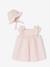 Ensemble robe et capeline bébé fille coffret cadeau rose pâle 2 - vertbaudet enfant 