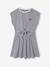 Robe fille effet 2 en 1 blanc imprimé+écru+marine+vanille 9 - vertbaudet enfant 