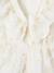 Combishort cérémonie brodé fleurs irisées fille blanc 4 - vertbaudet enfant 