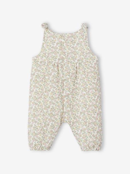 Combinaison bébé naissance en gaze de coton beige+blanc+écru+tilleul 7 - vertbaudet enfant 