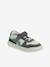 Basket enfant garçon cuir à scratchs et lacets élastiqués lot blanc+lot vert 1 - vertbaudet enfant 
