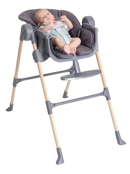 Chaise Haute Polly Essential gris 8 - vertbaudet enfant 
