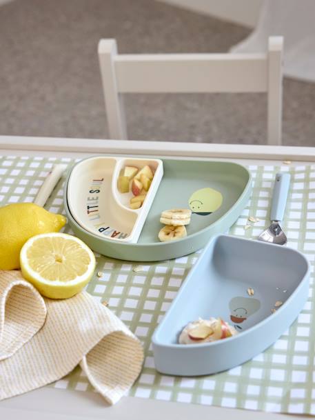 Set de vaisselle Happy Fruits en silicone LÄSSIG bleu+blush 5 - vertbaudet enfant 
