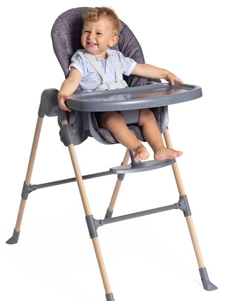 Chaise Haute Polly Essential gris 7 - vertbaudet enfant 