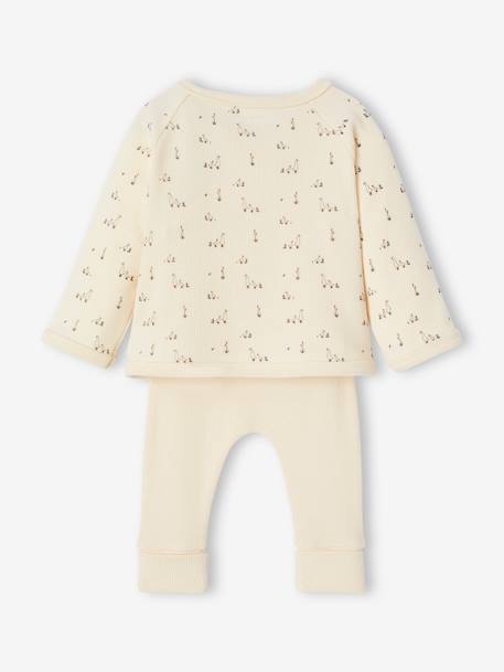Ensemble naissance 4 pièces bébé petites oies coffret cadeau vanille 9 - vertbaudet enfant 