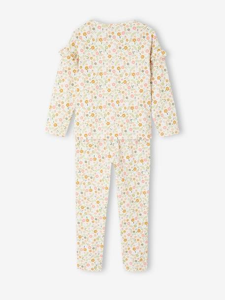 Lot de 2 pyjamas fille flower power bleu pâle 6 - vertbaudet enfant 