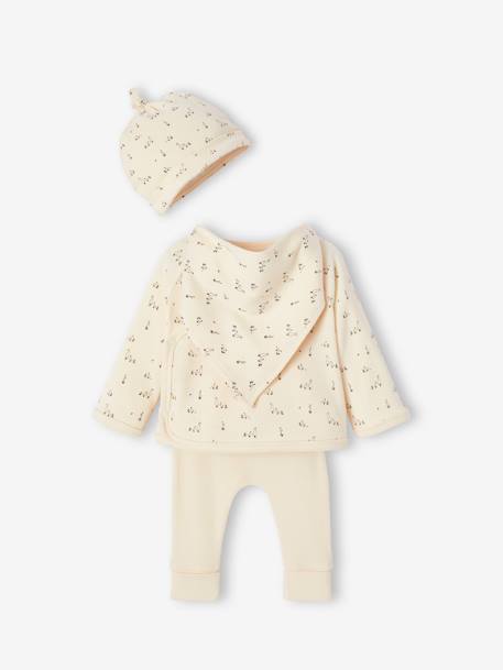 Ensemble naissance 4 pièces bébé petites oies coffret cadeau vanille 4 - vertbaudet enfant 