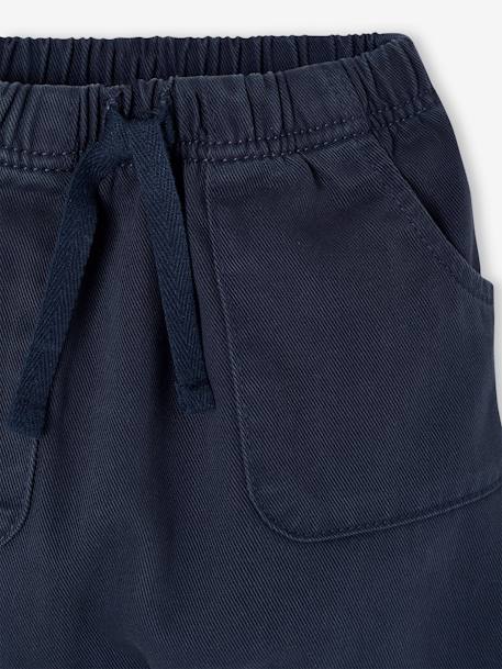 Pantalon naissance en sergé marine 3 - vertbaudet enfant 