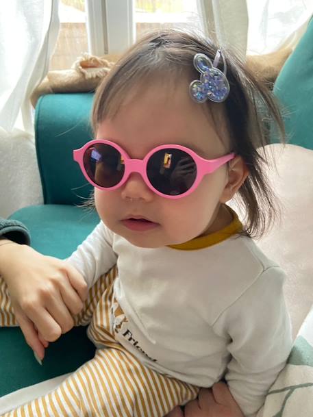 Lunettes de soleil Joy pour enfant de 9 à 24 mois Chalk pink+Pearl blue+Rose néon+ROUGE CLAIR UNI+Tortoise+vert+Vert néon 14 - vertbaudet enfant 