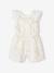Combishort cérémonie brodé fleurs irisées fille blanc 1 - vertbaudet enfant 