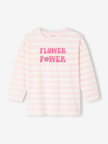 Lot de 2 pyjamas fille flower power BASICS fuchsia 4 - vertbaudet enfant 