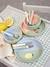 Lot de 3 couverts en silicone Happy Fruits LÄSSIG bleu+blush 2 - vertbaudet enfant 