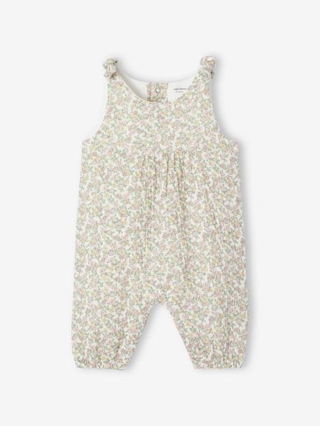 Combinaison bébé naissance en gaze de coton beige+blanc+écru+tilleul 6 - vertbaudet enfant 