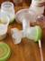 Lot de 5 pots de conservation 120 ml transparent/vert 3 - vertbaudet enfant 