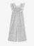 Combinaison cérémonie imprimée fleurs fille détails en broderie anglaise bleu imprimé 1 - vertbaudet enfant 