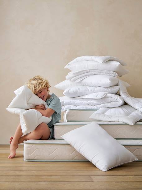 Oreiller moelleux microfibre Thermorégulateur traité Passerelle blanc 7 - vertbaudet enfant 