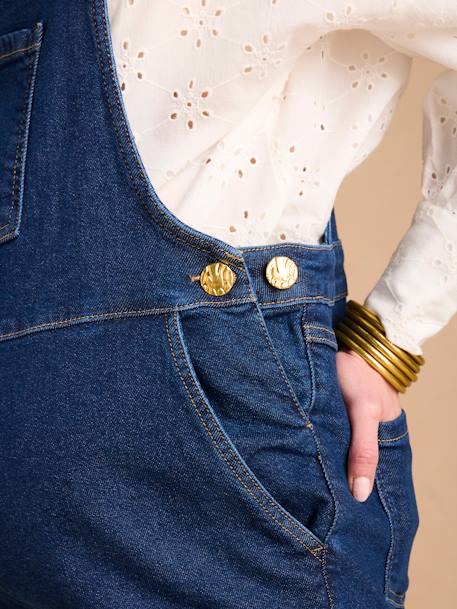 Salopette en jean de grossesse forme large denim brut 5 - vertbaudet enfant 
