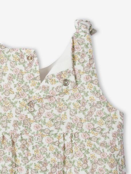 Combinaison bébé naissance en gaze de coton beige+blanc+écru+tilleul 9 - vertbaudet enfant 
