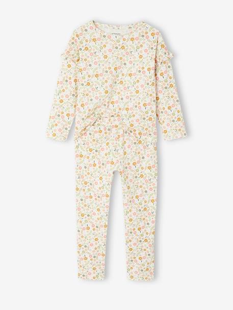 Lot de 2 pyjamas fille flower power bleu pâle 2 - vertbaudet enfant 