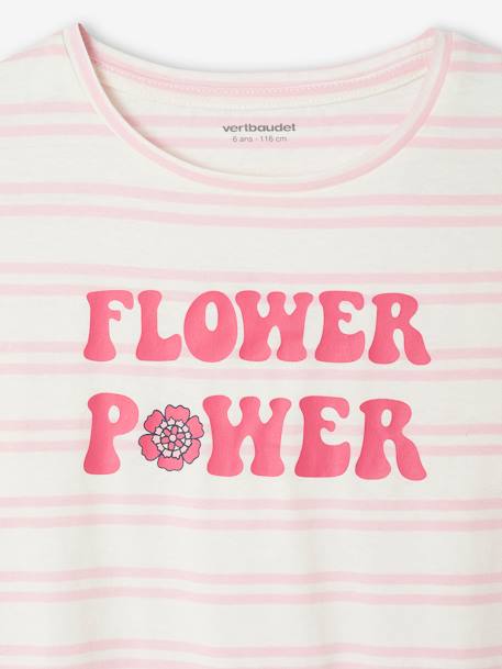 Lot de 2 pyjamas fille flower power BASICS fuchsia 8 - vertbaudet enfant 