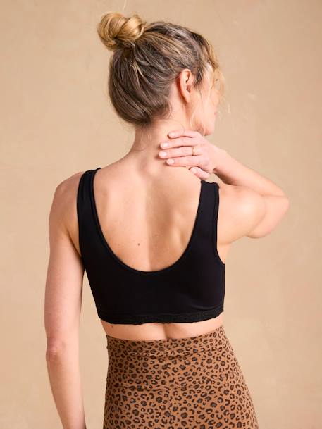Lot de 2 brassières d'allaitement croisées sans couture Lot noir + blanc 5 - vertbaudet enfant 