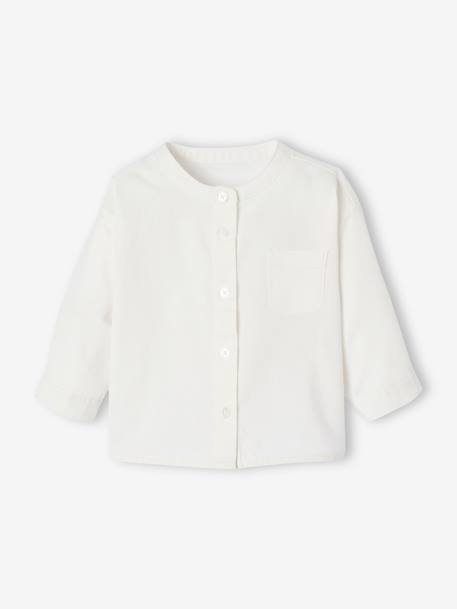 Ensemble bébé chemise et short cérémonie beige+vert sauge 16 - vertbaudet enfant 