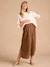 Jupe longue grossesse en gaze de coton beige+vert 1 - vertbaudet enfant 