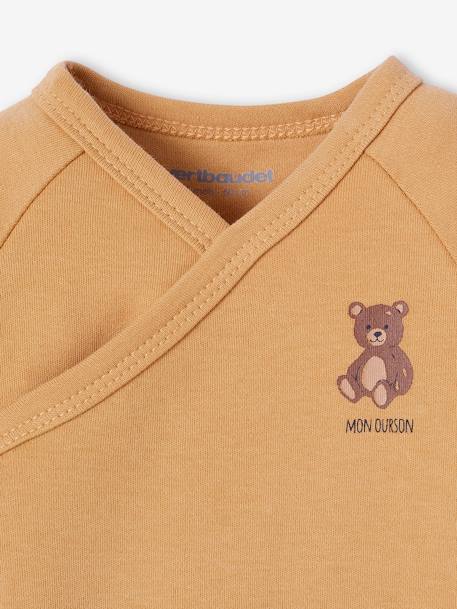 Coffret naissance pyjama bébé + 2 bodies oursons écru 3 - vertbaudet enfant 