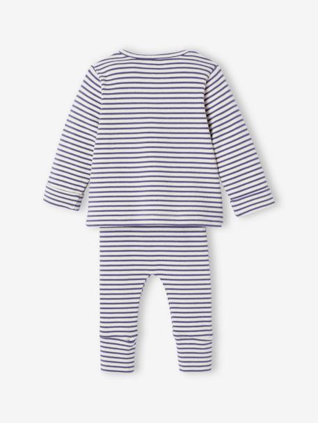 Ensemble bébé évolutif mixte body + legging + cardigan + bonnet bleu 7 - vertbaudet enfant 