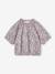 Tee-shirt blouse forme crop fille corail+écru+vert sauge 5 - vertbaudet enfant 
