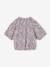 Tee-shirt blouse forme crop fille corail+écru+vert sauge 6 - vertbaudet enfant 